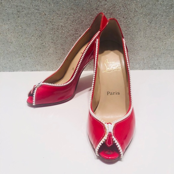 Christian Louboutin Shoes - Louboutin red patent leather Caracolo pumps 39